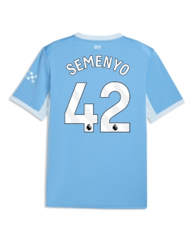 Manchester City Antoine Semenyo #42 Maglia Gara Casa Repliche 2026-27 Maniche Corte Manchester City Antoine Semenyo #42 Maglia Gara Casa Repliche 2026-27 Maniche Corte